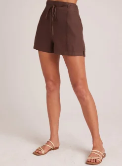 Bella Dahl Pintuck Short - Cocoa Cabana- Shorts