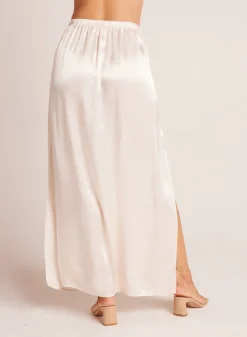 Bella Dahl Pleat Front Maxi Skirt - Playa Sand- Skirts