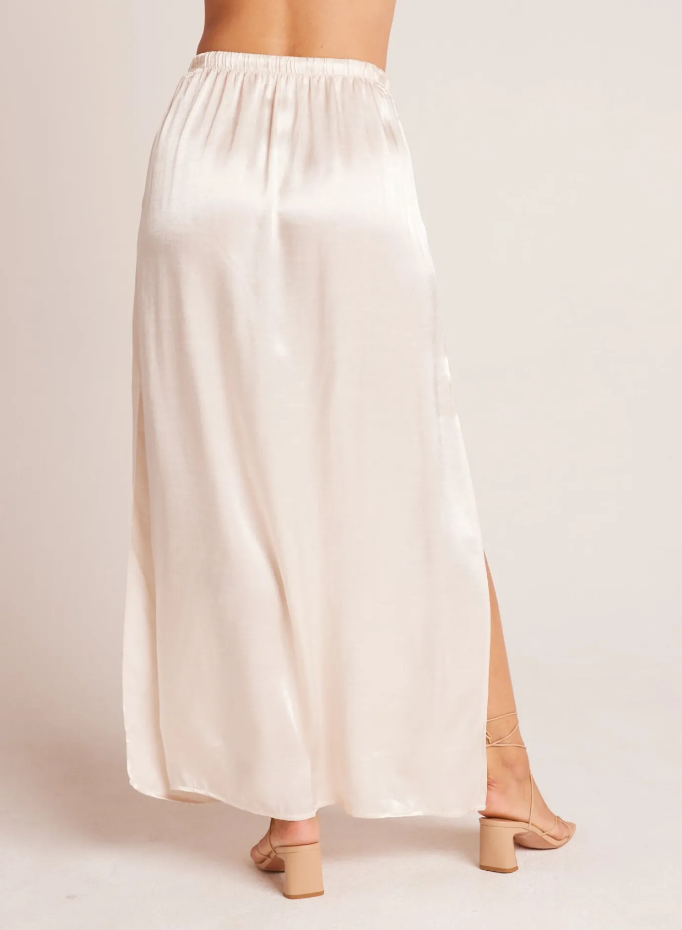 Bella Dahl Pleat Front Maxi Skirt - Playa Sand- Skirts
