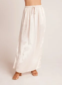 Bella Dahl Pleat Front Maxi Skirt - Playa Sand- Skirts