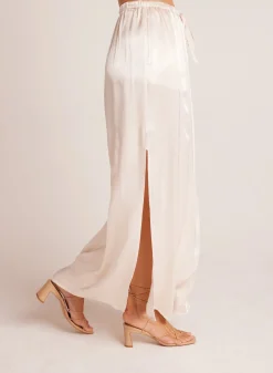 Bella Dahl Pleat Front Maxi Skirt - Playa Sand- Skirts