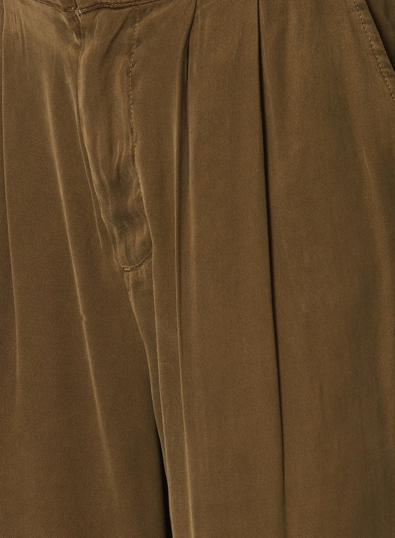 Bella Dahl Pleat Front Trouser - Autumn Olive- Pants