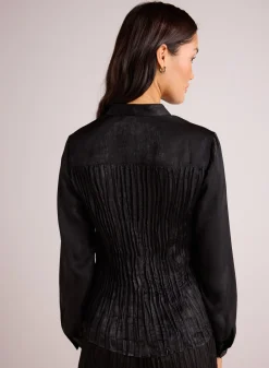 Bella Dahl Pleated Bodice Shirt - - Button Down