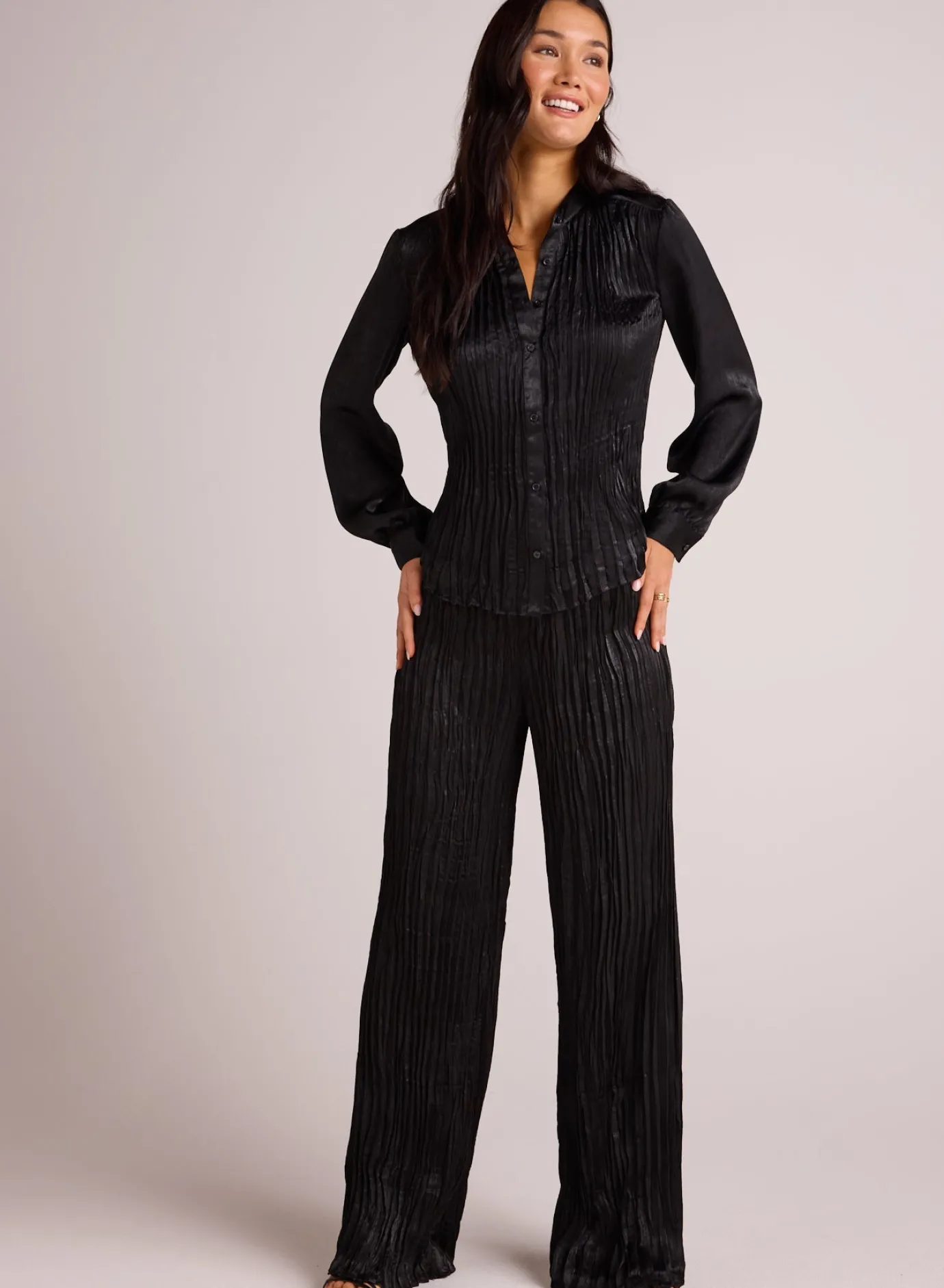 Bella Dahl Pleated Bodice Shirt - - Button Down