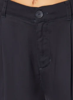 Bella Dahl Pleated Wide Leg Trouser - Navy Eclipse- Pants