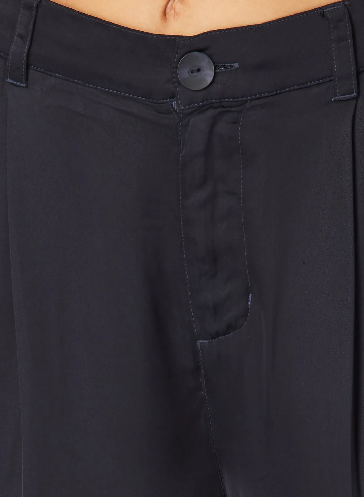 Bella Dahl Pleated Wide Leg Trouser - Navy Eclipse- Pants