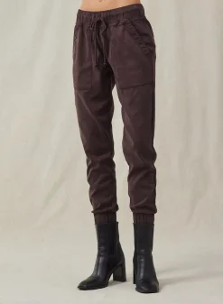 Bella Dahl Pocket Jogger - Chestnut Brown- Pants