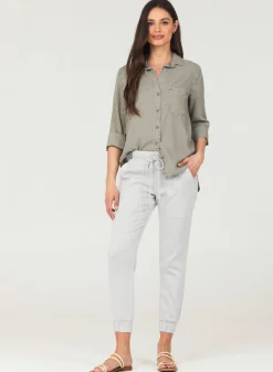 Bella Dahl Pocket Jogger - Foggy Sky- Essentials Bottoms