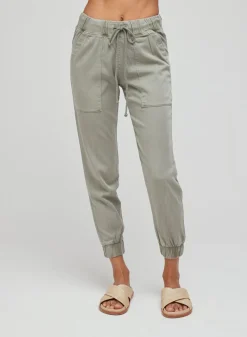 Bella Dahl Pocket Jogger - Soft Army- Pants