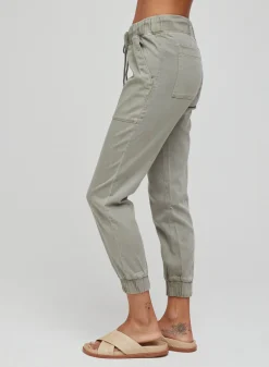 Bella Dahl Pocket Jogger - Soft Army- Joggers