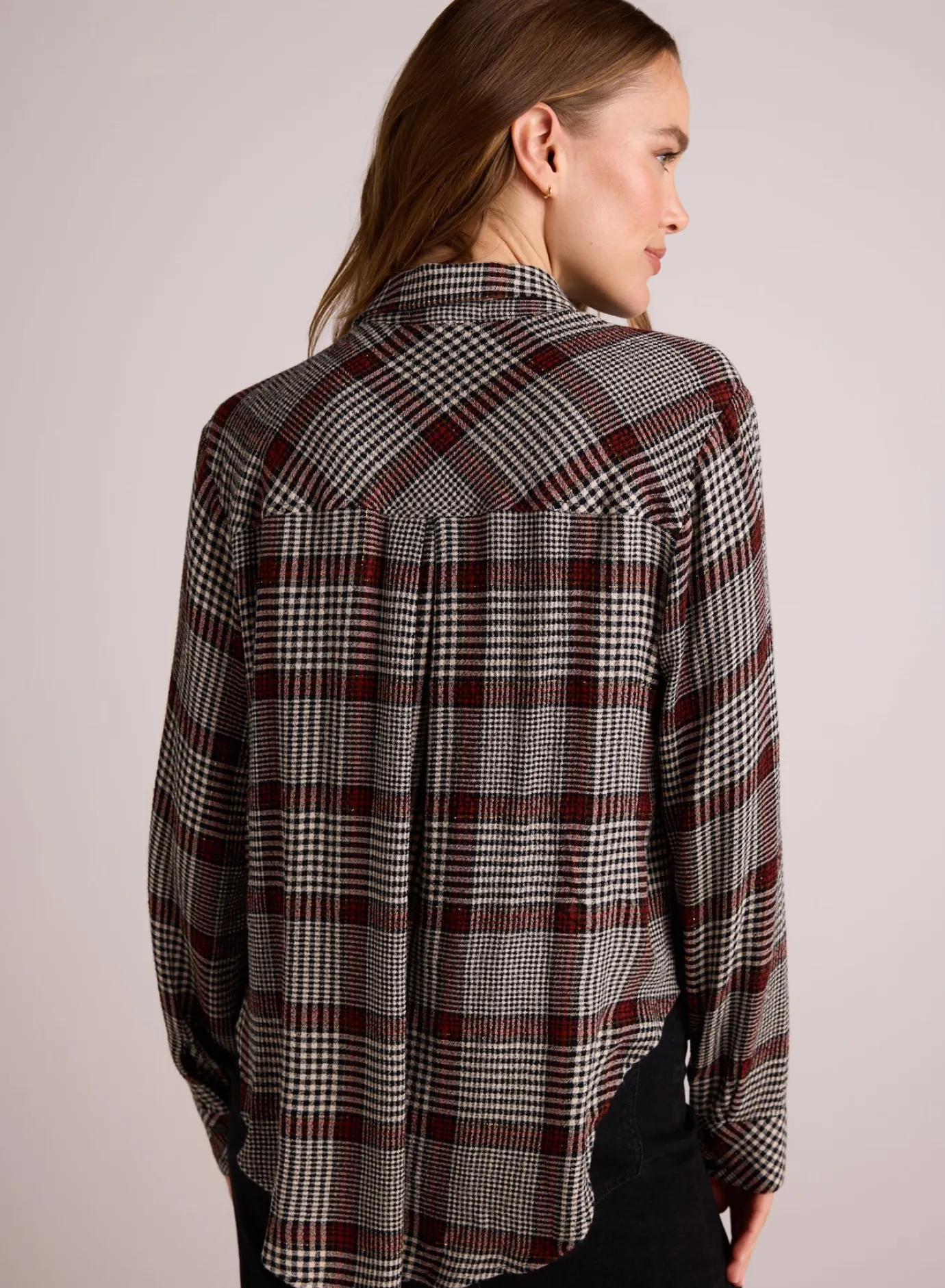 Bella Dahl Pocket Shirt Tail Button Down - Winter Glen Plaid- Button Down
