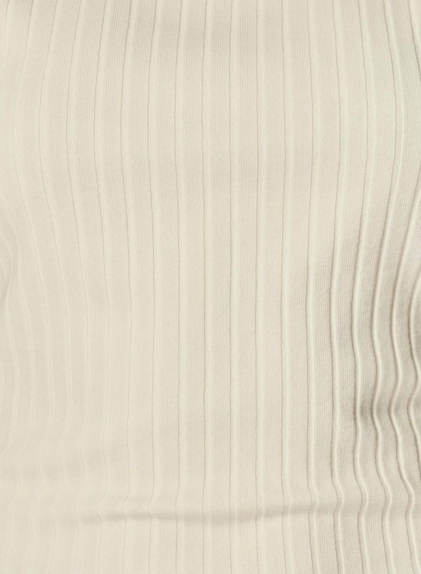 Bella Dahl Rib Mock Neck Top - Winter White- Sleeveless