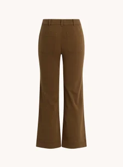 Bella Dahl Saige Wide Leg Crop - Olive Spice- Pants