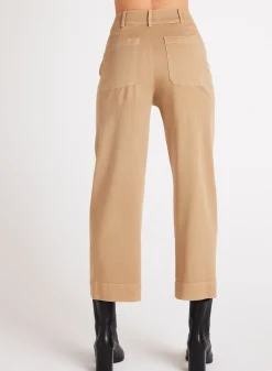 Bella Dahl Saige Wide Leg Crop - Soft Camel- Pants
