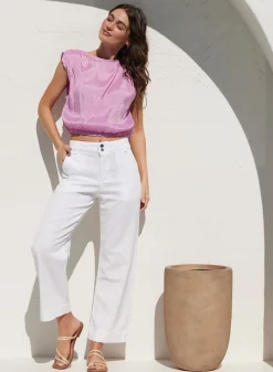 Bella Dahl Saige Wide Leg Crop - - Pants