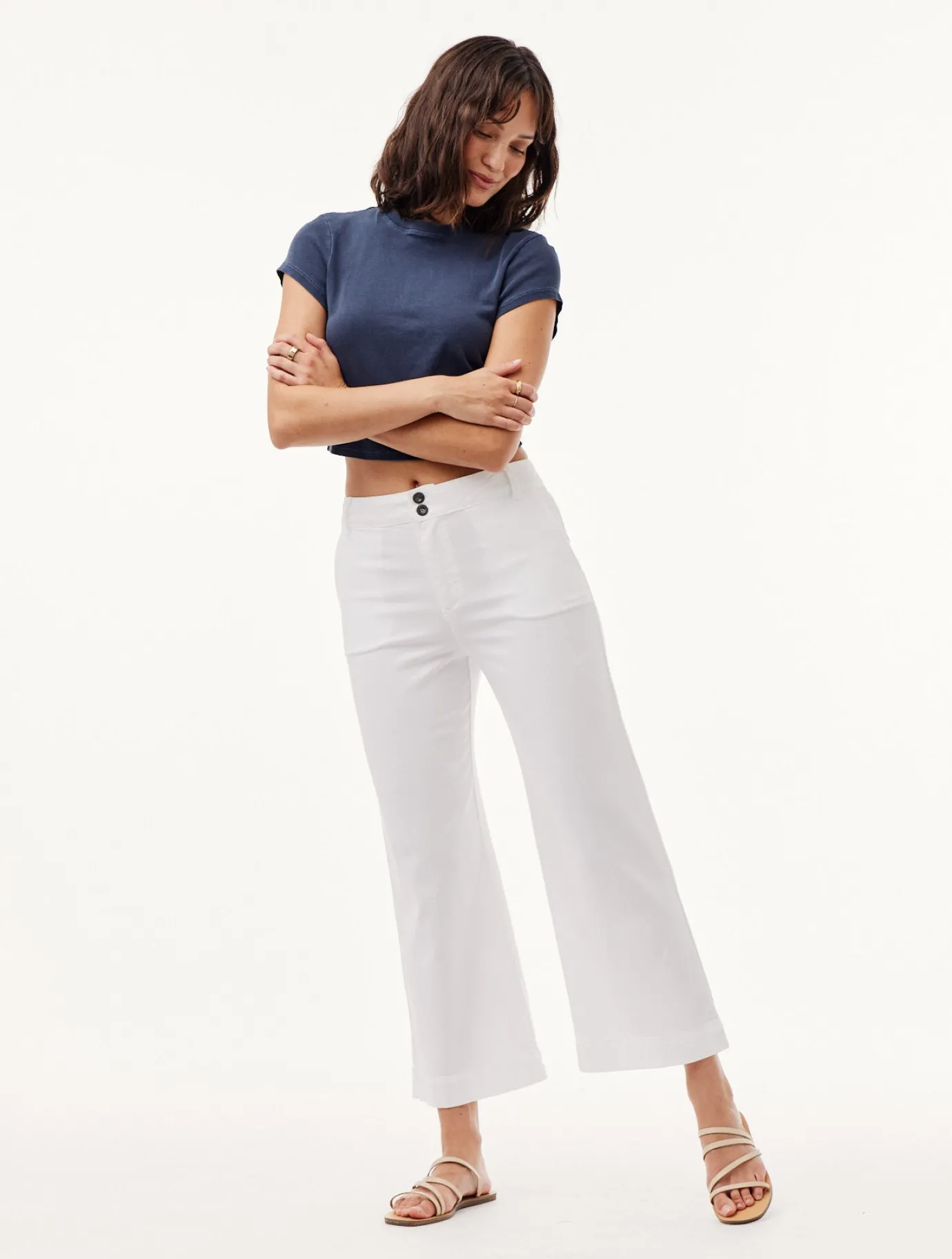 Bella Dahl Saige Wide Leg Crop - - Pants