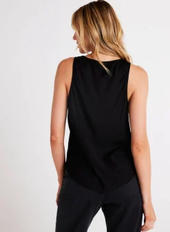 Bella Dahl Satin Scoop Neck Tank - - T-Shirts