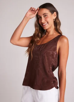 Bella Dahl Scoop Neck Tank - Café Noir- Sleeveless