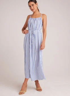 Bella Dahl Shirred Cami Maxi Dress - Bahia Breeze Stripe- Long Dresses