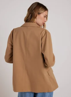 Bella Dahl Single Breasted Blazer - Classic Camel- Seasonal Essentials