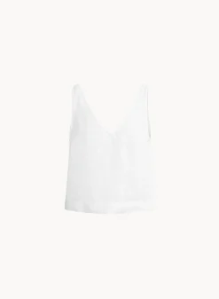 Bella Dahl Sleeveless Button Back V-Neck Top - - Sleeveless