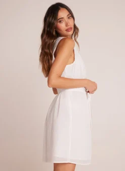 Bella Dahl Sleeveless Pintuck Shirt Dress - - Short Dresses