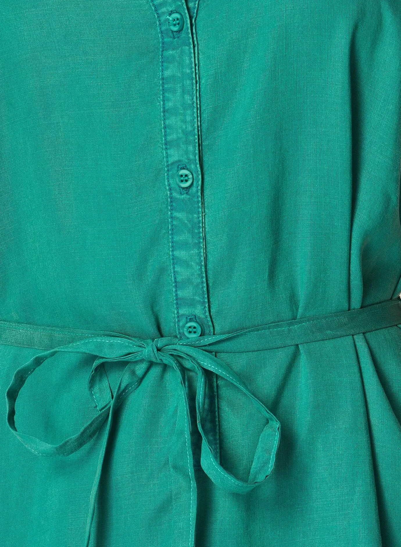 Bella Dahl Sleeveless Ruffle Hem Placket Dress - Deep Azure- Short Dresses