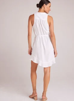 Bella Dahl Sleeveless Ruffle Hem Placket Dress - - Short Dresses