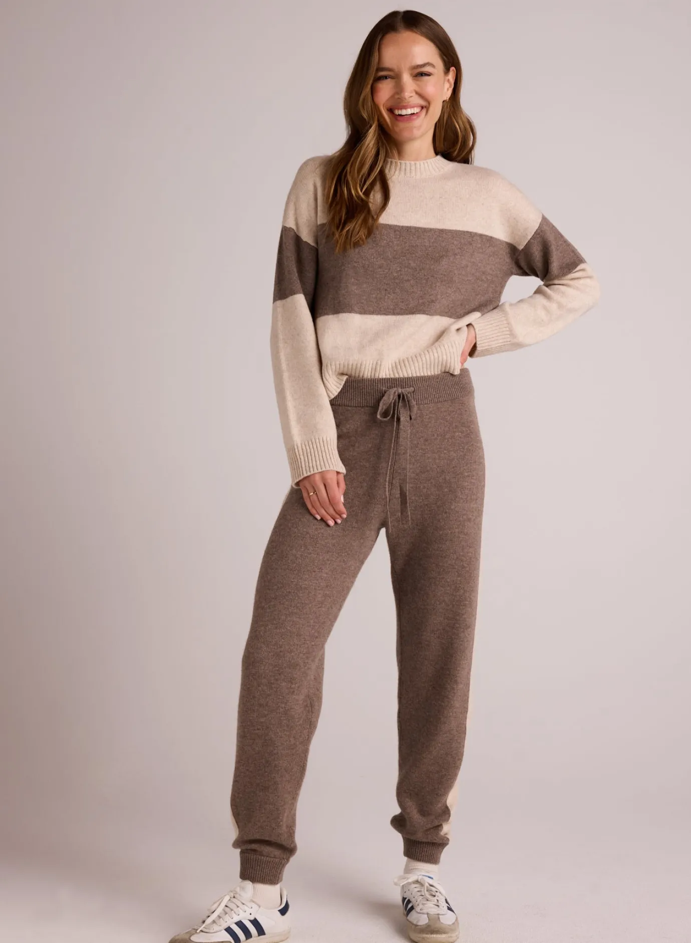Bella Dahl Slouchy Jogger - Oat & Fawn- Pants