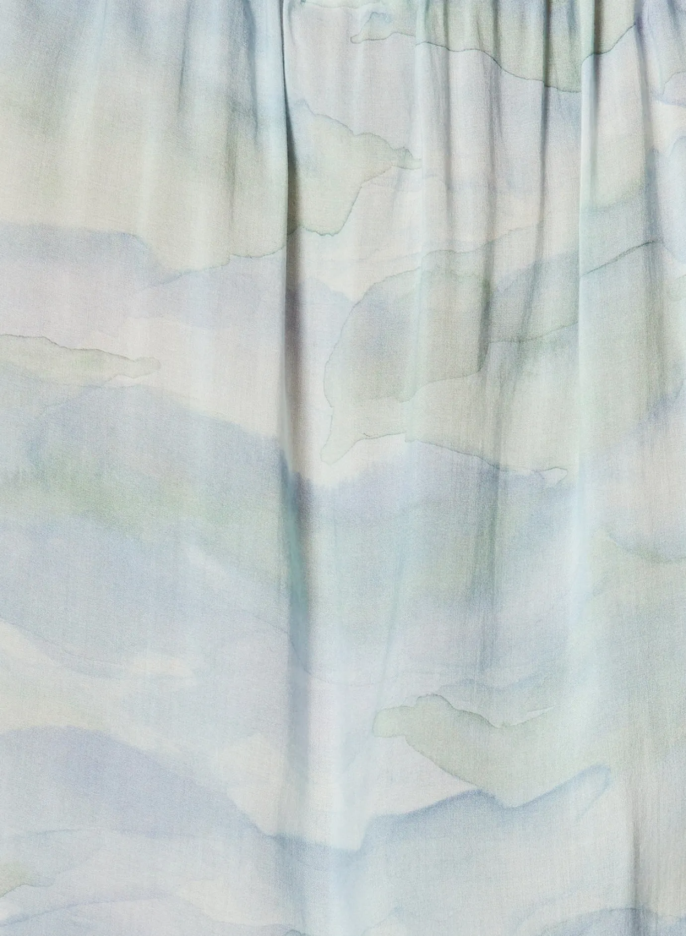 Bella Dahl Smocked Neck Tank - Waves Camo Print- Sleeveless