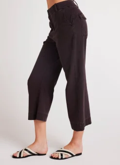 Bella Dahl Sofia Wide Leg Crop - Black Smoke- Pants