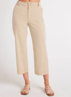 Bella Dahl Sofia Wide Leg Crop - Seaside Khaki- Pants