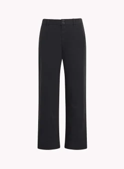 Bella Dahl Sofia Wide Leg Crop - Soft Black- Pants