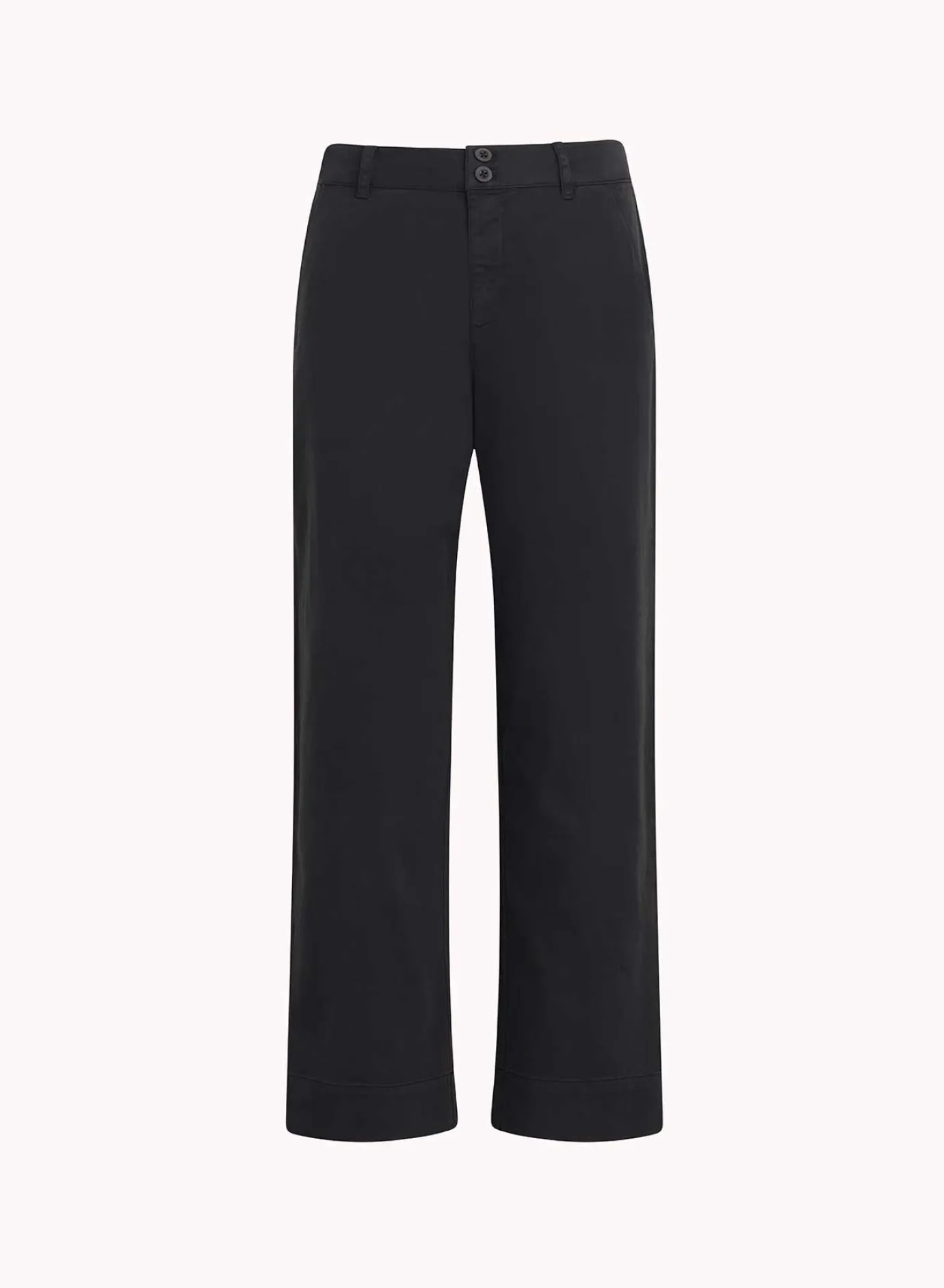 Bella Dahl Sofia Wide Leg Crop - Soft Black- Pants