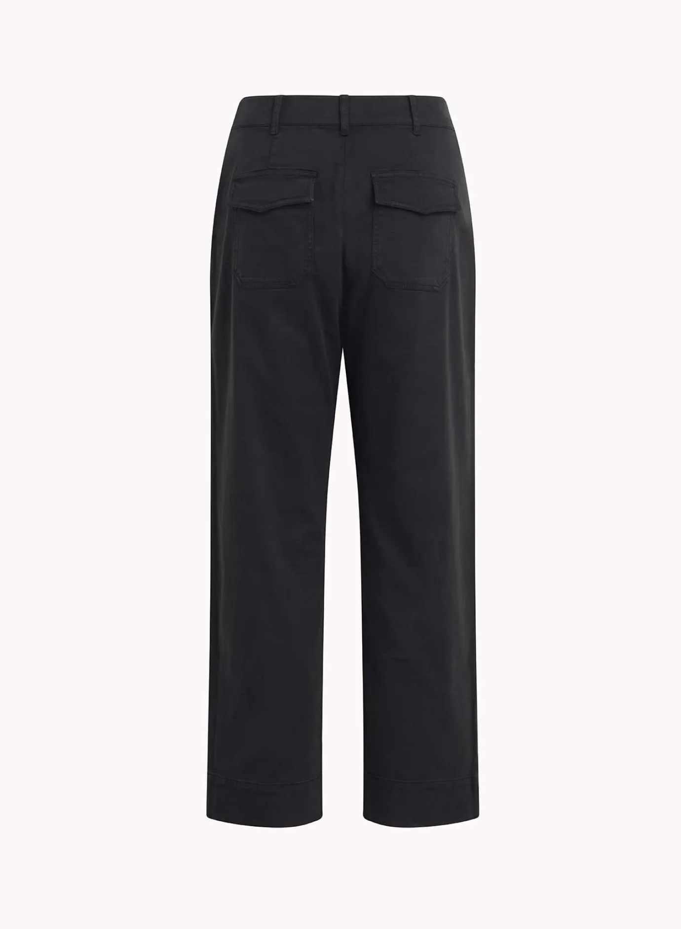Bella Dahl Sofia Wide Leg Crop - Soft Black- Pants