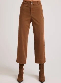 Bella Dahl Sofia Wide Leg Crop - Soft Black- Pants