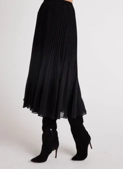 Bella Dahl Sunburst Pleated Chiffon Midi Skirt - - Skirts