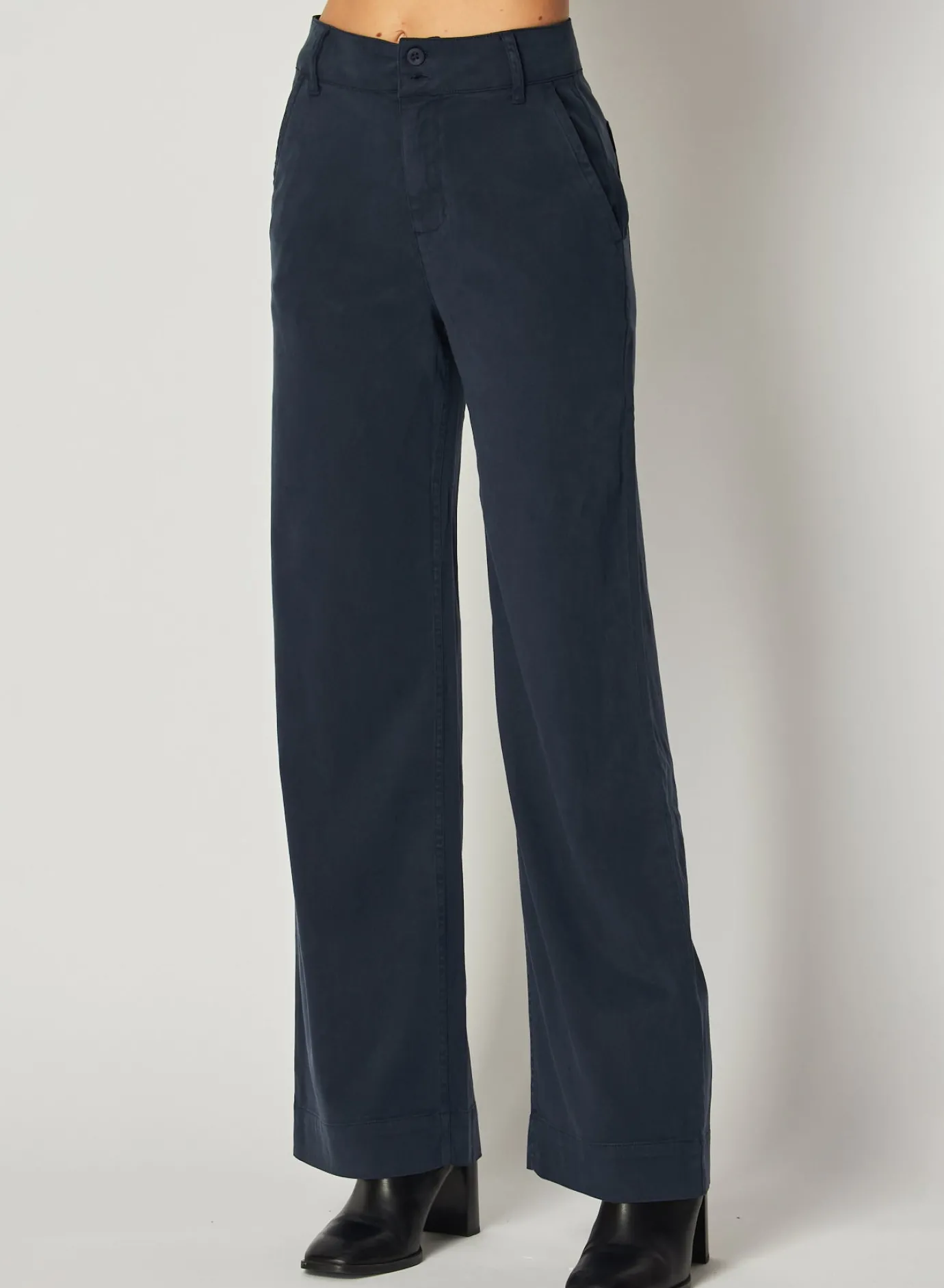 Bella Dahl Sydney Wide Leg Pant - Endless Sea- Essentials Bottoms