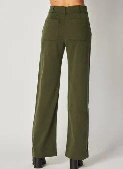 Bella Dahl Sydney Wide Leg Pant - Italian Herb- Seasonal Essentials