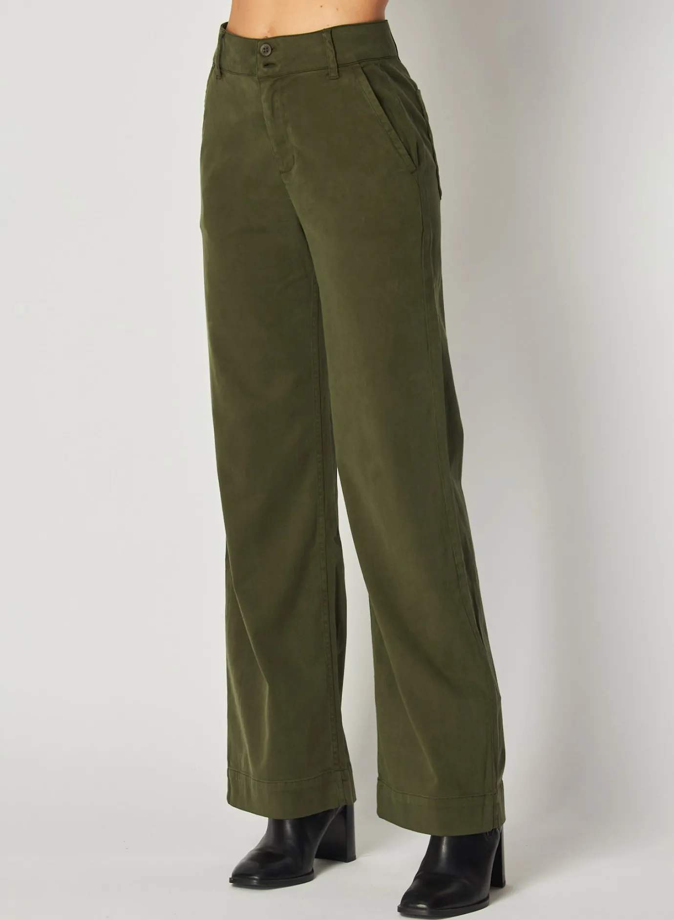 Bella Dahl Sydney Wide Leg Pant - Italian Herb- Seasonal Essentials
