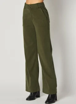 Bella Dahl Sydney Wide Leg Pant - Italian Herb- Essentials Bottoms