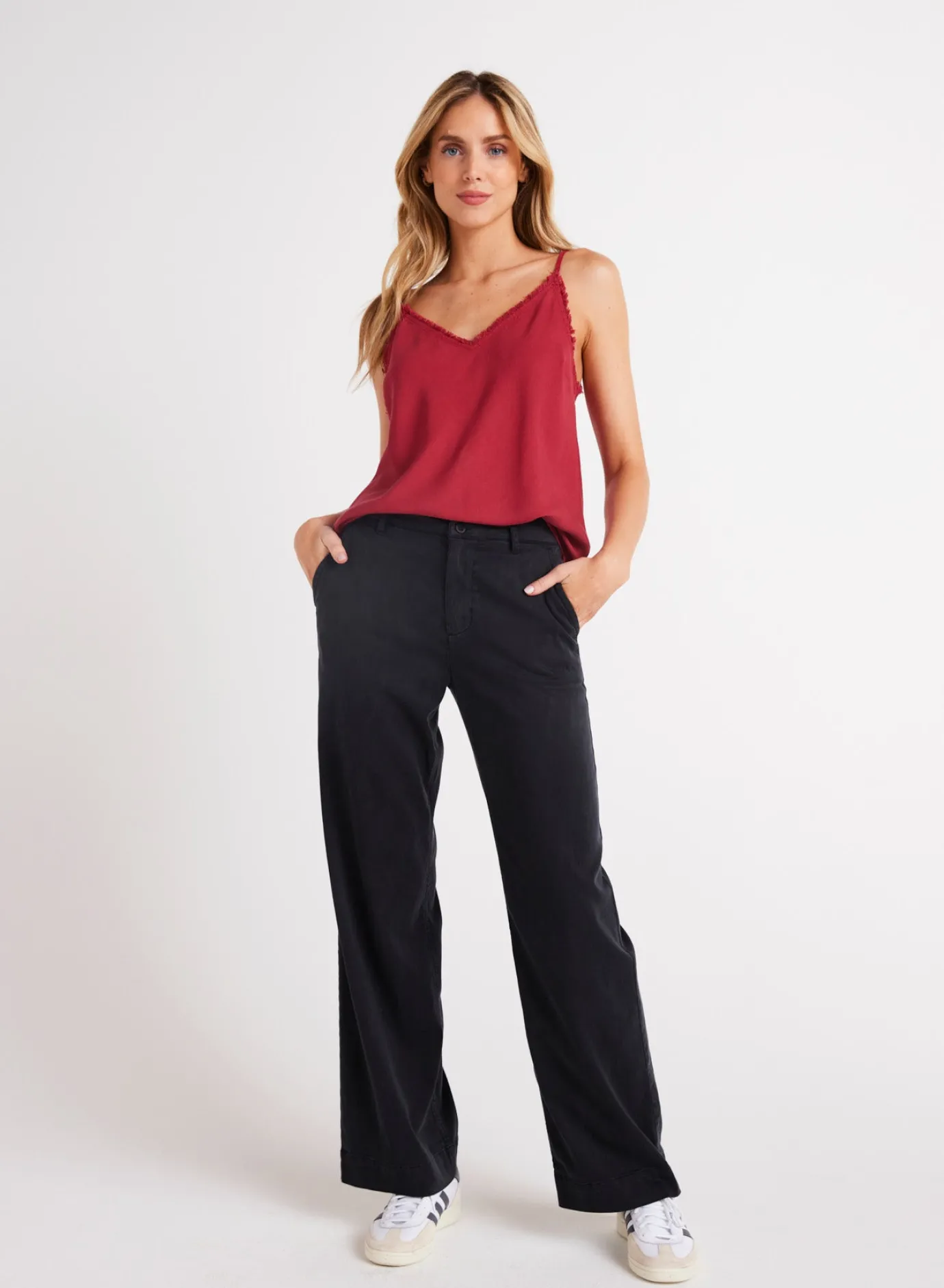 Bella Dahl Sydney Wide Leg Pant - Vintage Black- Seasonal Essentials