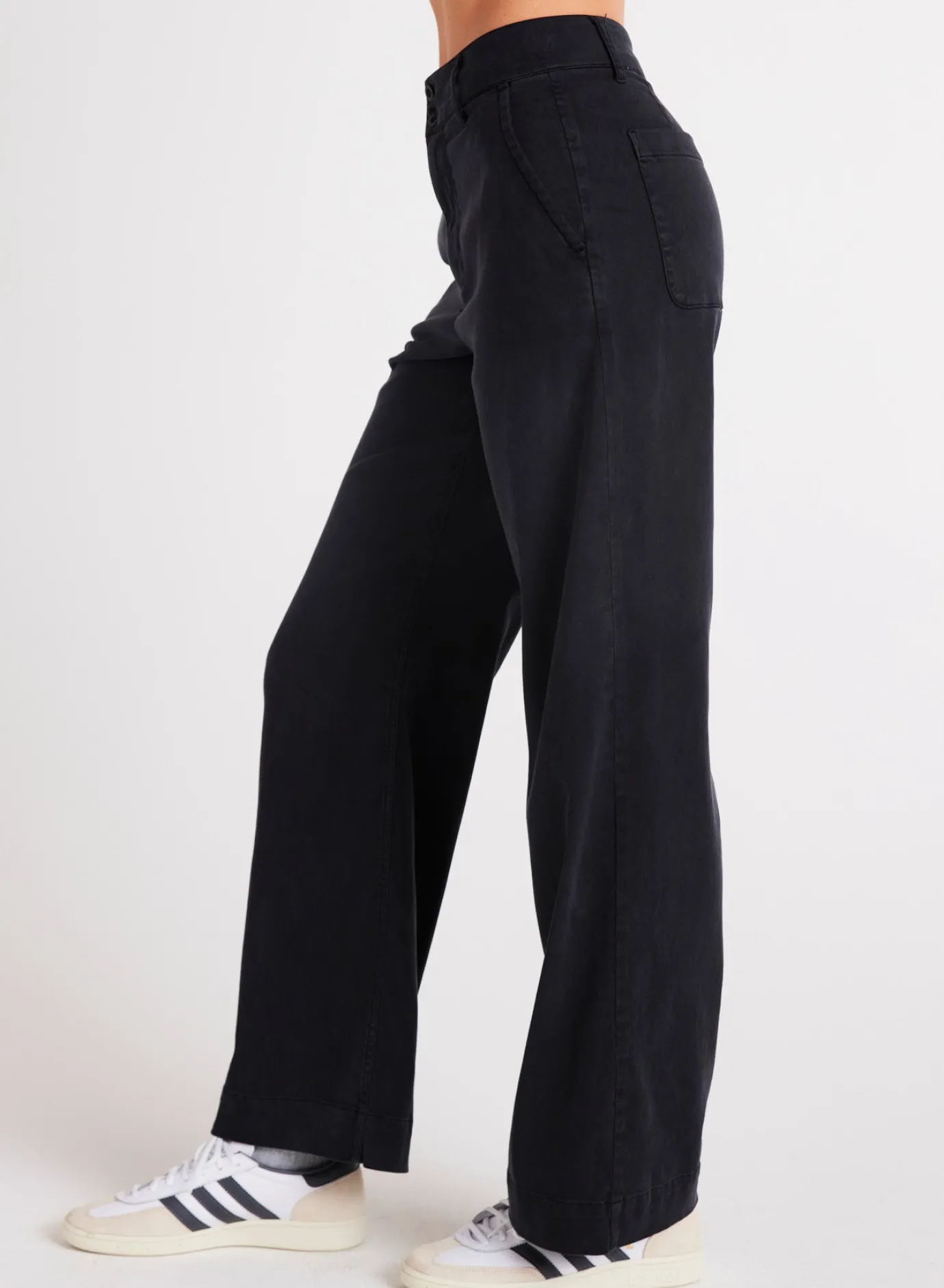 Bella Dahl Sydney Wide Leg Pant - Vintage Black- Pants