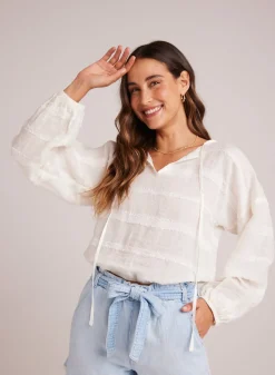 Bella Dahl Tie Up Pullover Top - - Long Sleeve