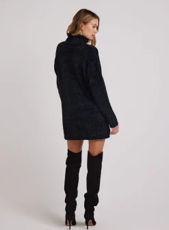 Bella Dahl Turtle Neck Chenille Sweater Dress- - Essentials Dresses
