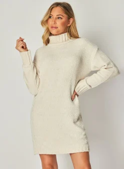 Bella Dahl Turtle Neck Sweater Dress - Opal Ivory- Seasonal Essentials