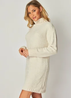 Bella Dahl Turtle Neck Sweater Dress - Opal Ivory- Seasonal Essentials