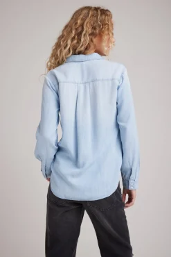 Bella Dahl Two Pocket Classic Button Down - Sunbleach Wash- Long Sleeve