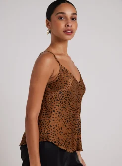 Bella Dahl V-Neck Camisol - Bronzed Maple- Sleeveless