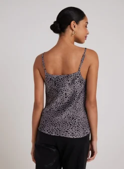 Bella Dahl V-Neck Camisol - Onyx Steel- Sleeveless